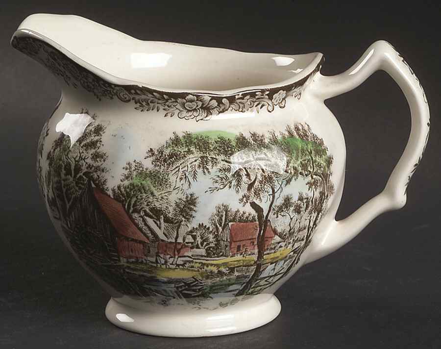 Millstream Brown Multicolor Creamer by Johnson Brothers-1