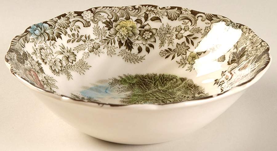 Millstream Brown Multicolor Coupe Cereal Bowl by Johnson Brothers-1