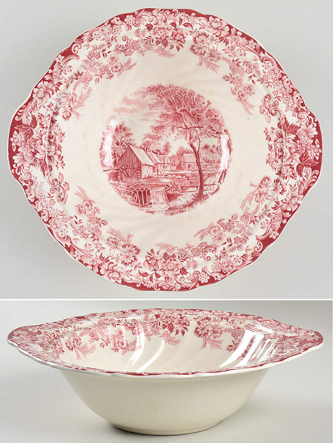 Millstream Pink Round Vegetable No Lid by Johnson Brothers-1