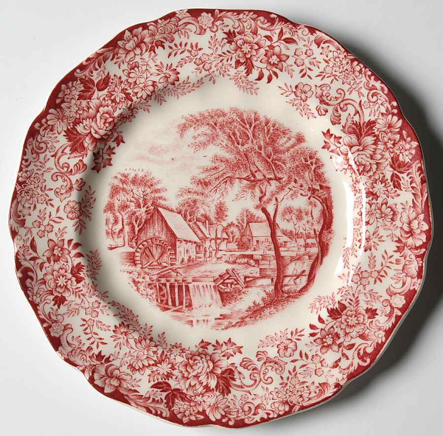 Millstream Pink Bread & Butter Plate by Johnson Brothers-1