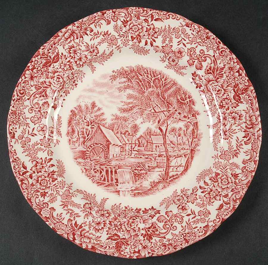 Millstream Pink Salad Plate by Johnson Brothers-1