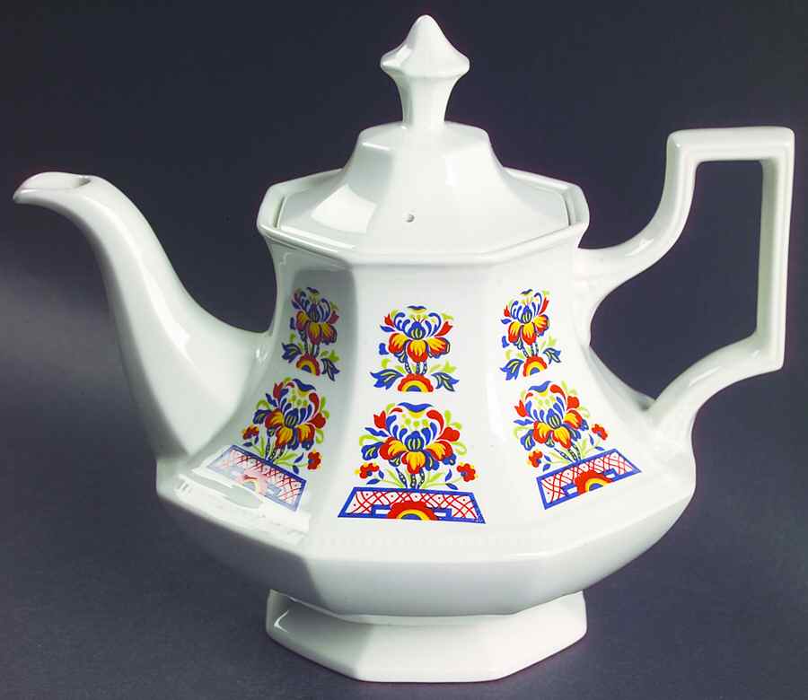 Ming Teapot & Lid by Johnson Brothers-1