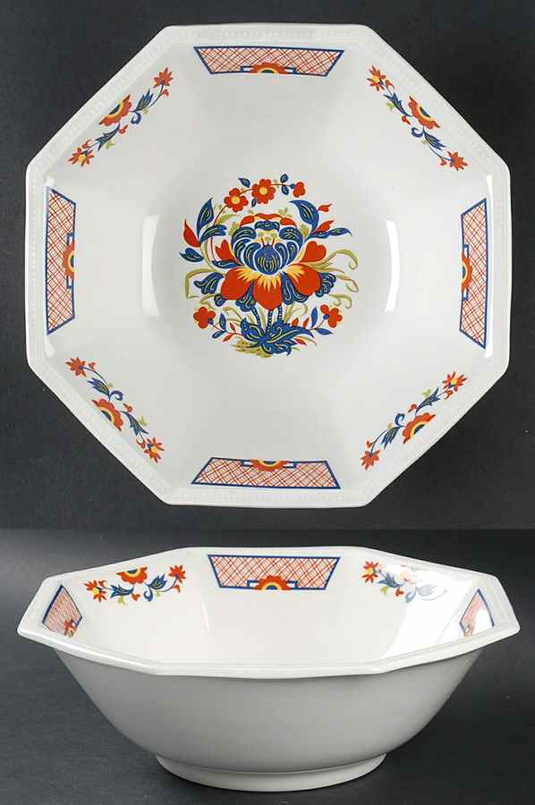 Ming 9" Octagonal Vegetable Bowl by Johnson Brothers-1