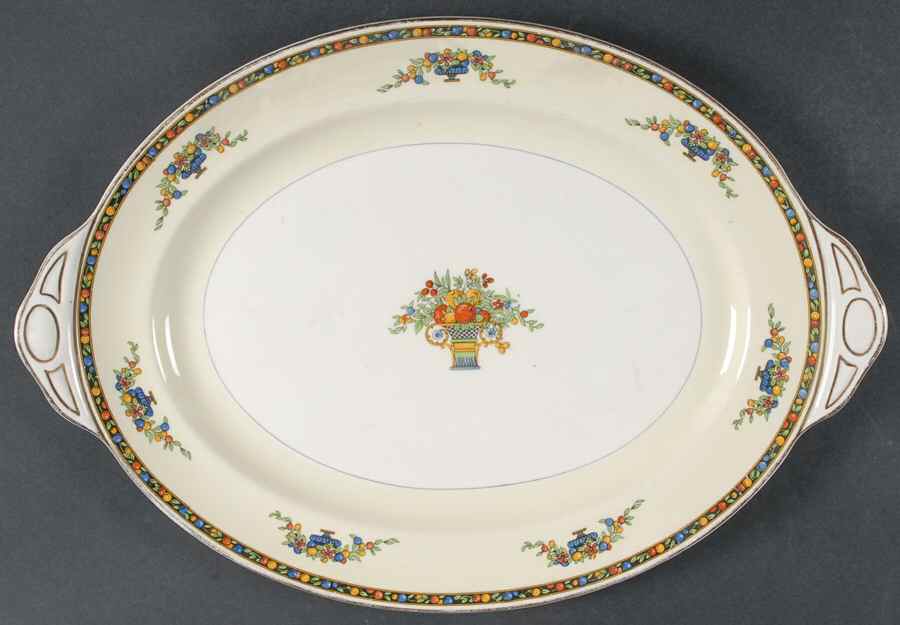 Minorca 15" Oval Serving Platter by Johnson Brothers-1