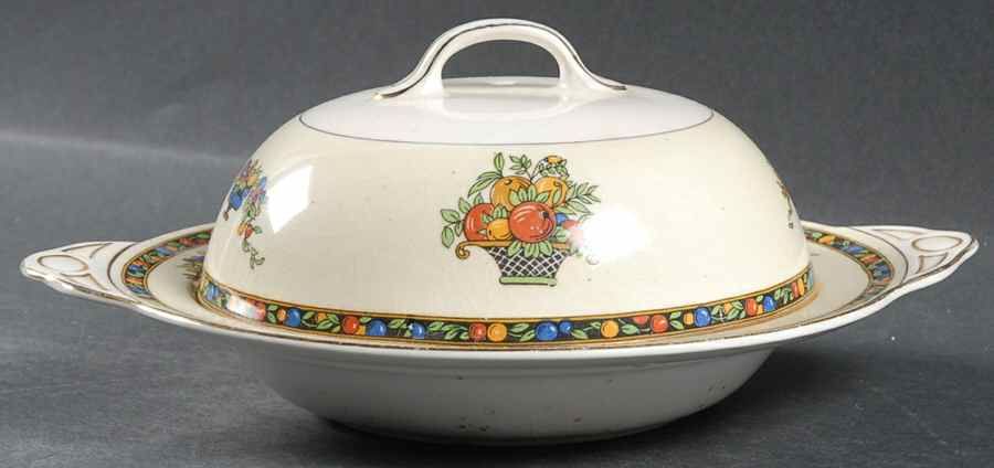 Minorca Round Covered Butter by Johnson Brothers-1