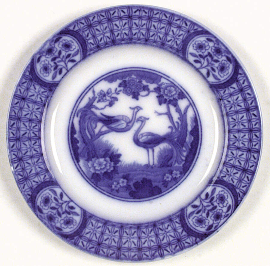 Mongolia (Flow Blue) Bread & Butter Plate by Johnson Brothers-1