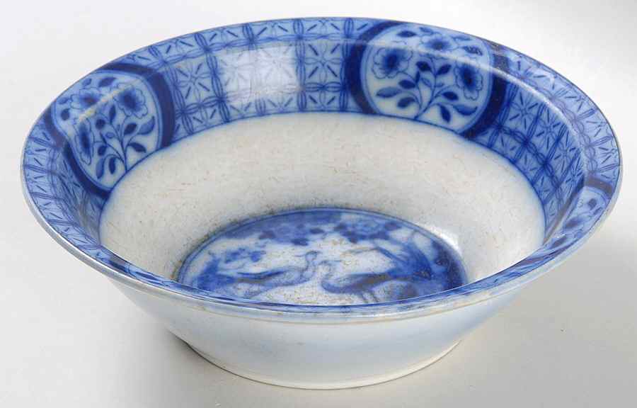 Mongolia (Flow Blue) 7" Round Vegetable Bowl by Johnson Brothers-1