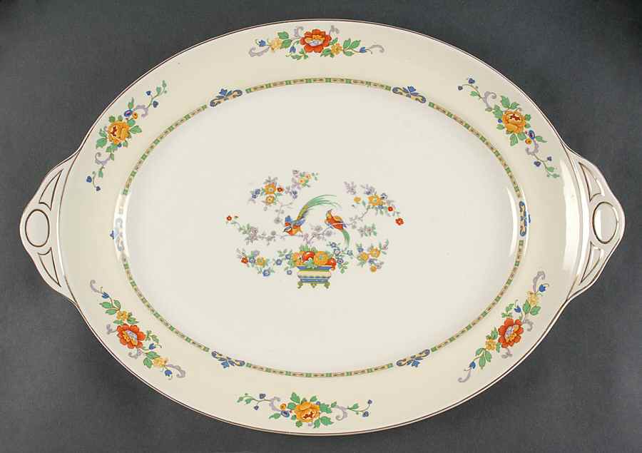 Mongolia (Pareek) 18" Oval Serving Platter by Johnson Brothers-1