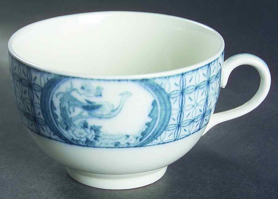 Mongolia (Gray Blue) Flat Cup by Johnson Brothers-1