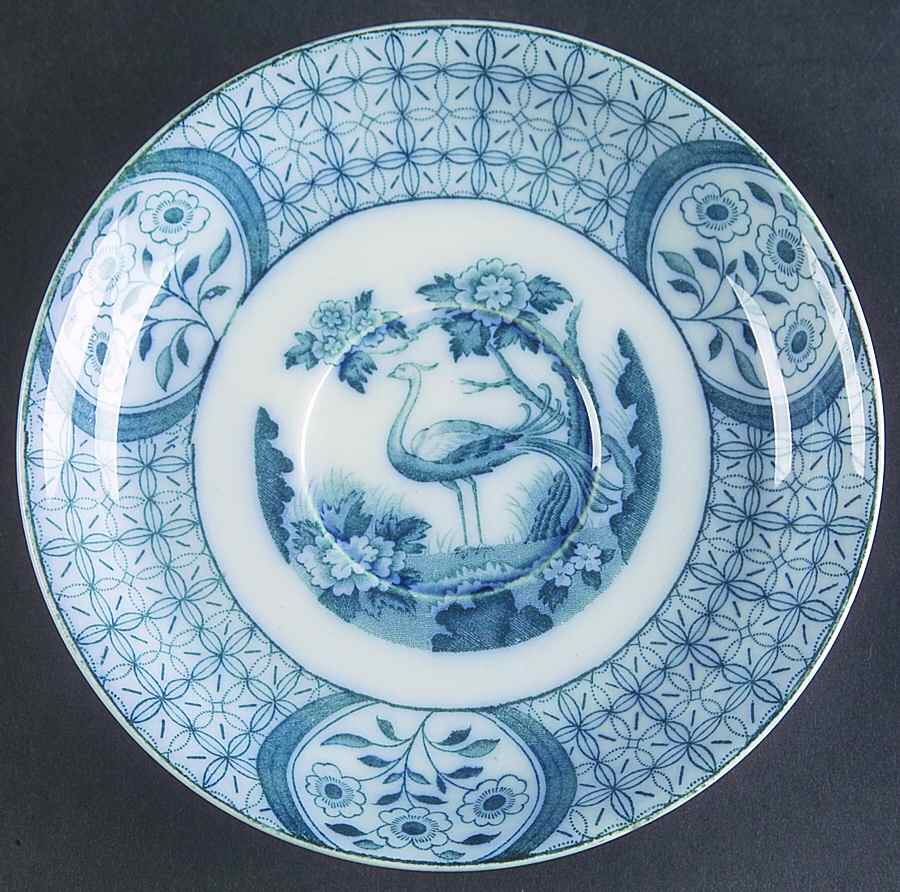 Mongolia (Gray Blue) Saucer by Johnson Brothers-1