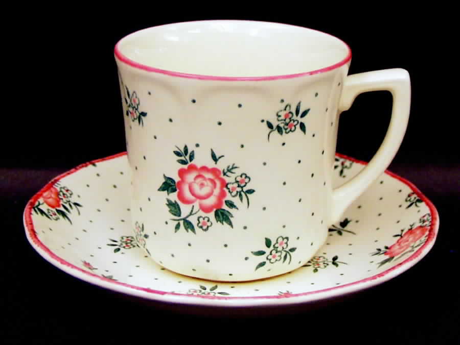 Monticello Flat Cup & Saucer Set by Johnson Brothers-1