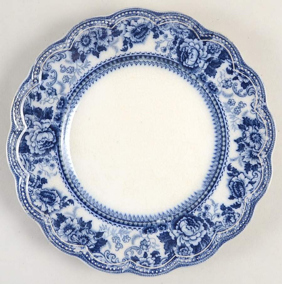 Montana (Flow Blue) Salad Plate by Johnson Brothers-1