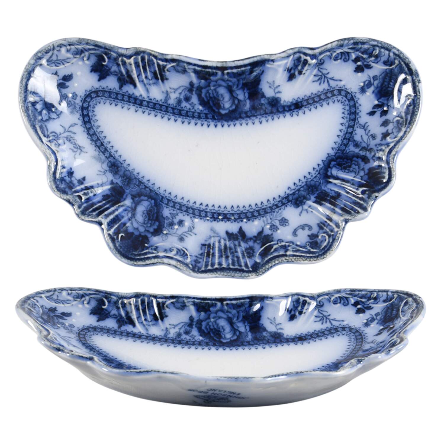 Montana (Flow Blue) Bone Dish by Johnson Brothers-1