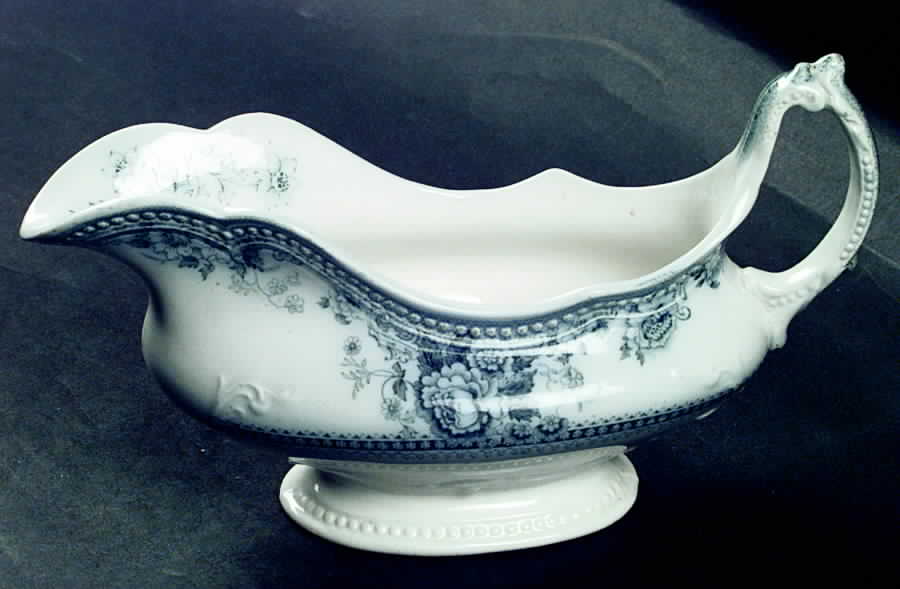 Montana (Flow Blue) Gravy Boat by Johnson Brothers-1