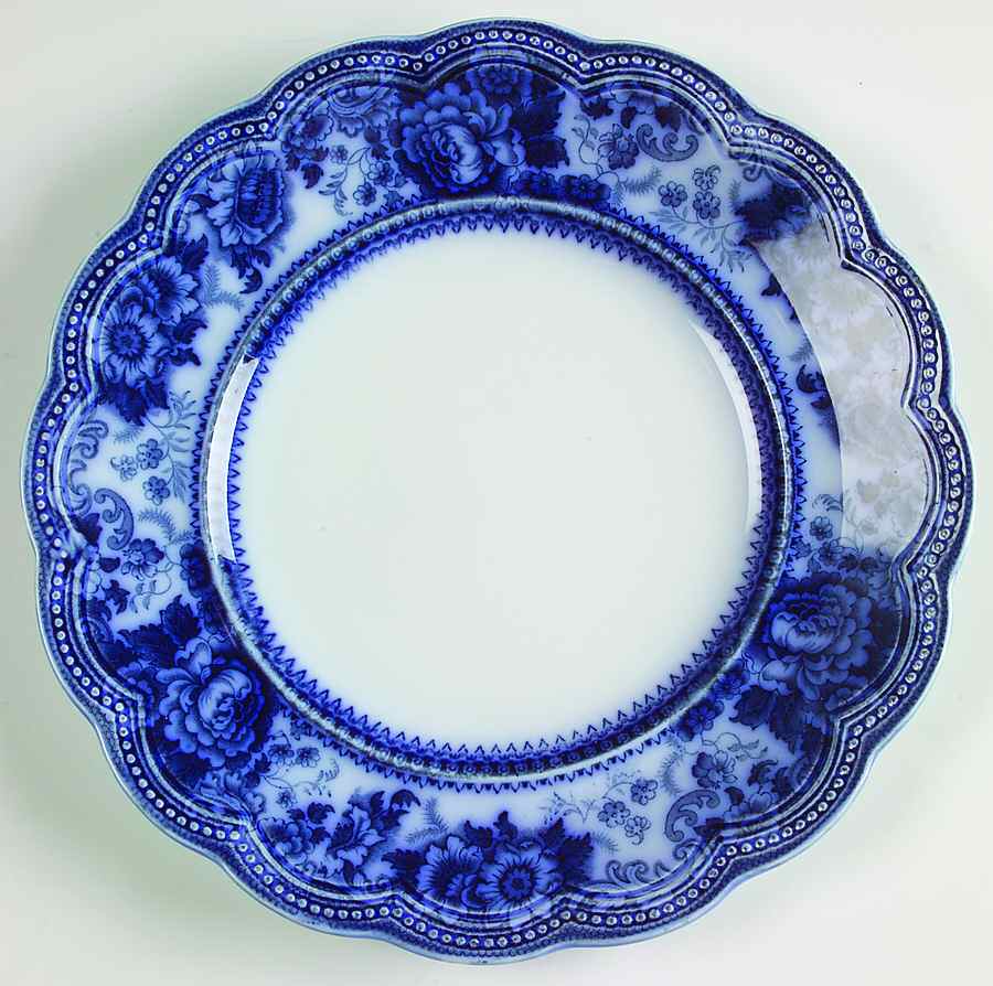 Montana (Flow Blue) Luncheon Plate by Johnson Brothers-1