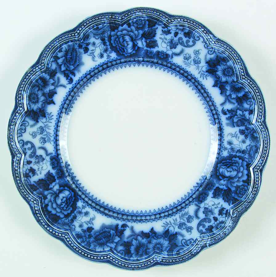 Montana (Flow Blue) Dinner Plate by Johnson Brothers-1