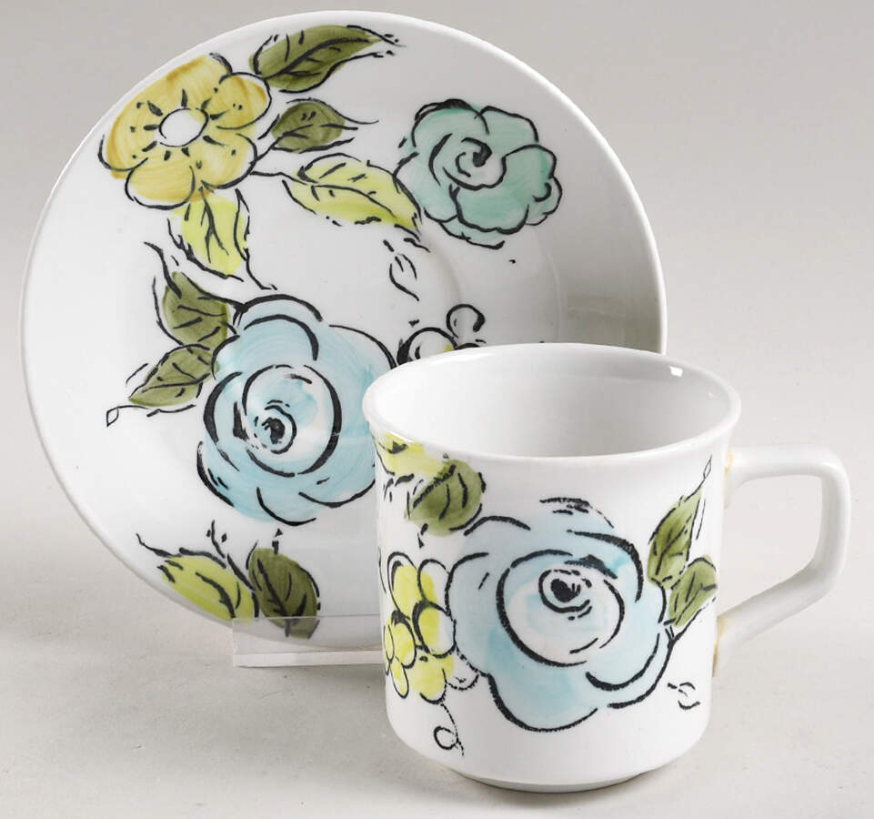 Monterey Flat Cup & Saucer Set by Johnson Brothers-1