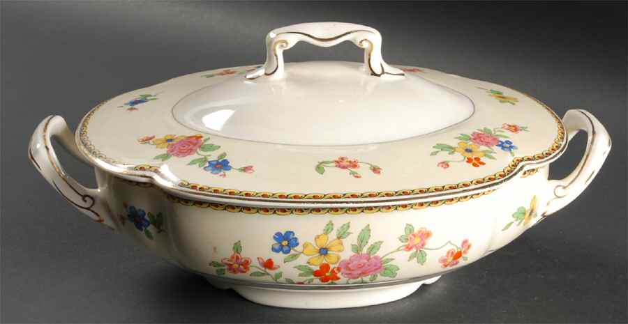 The Monterey (Pareek) Oval Covered Vegetable by Johnson Brothers-1