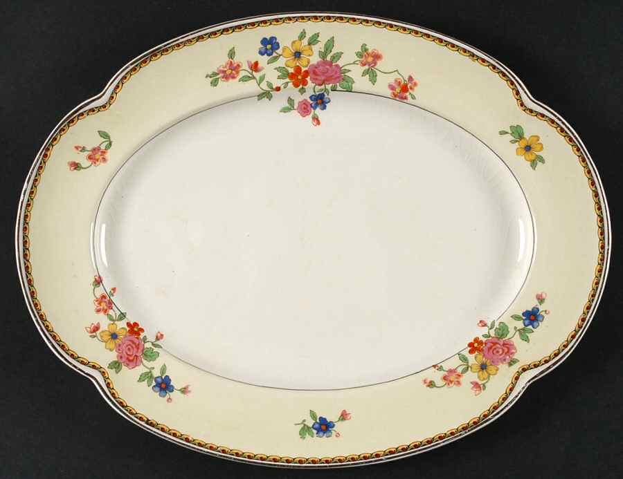 The Monterey (Pareek) 12" Oval Serving Platter by Johnson Brothers-1