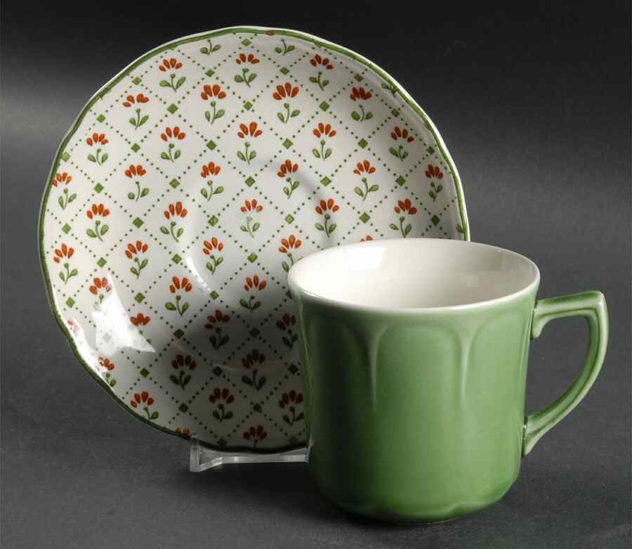 Montpellier Flat Cup & Saucer Set by Johnson Brothers-1