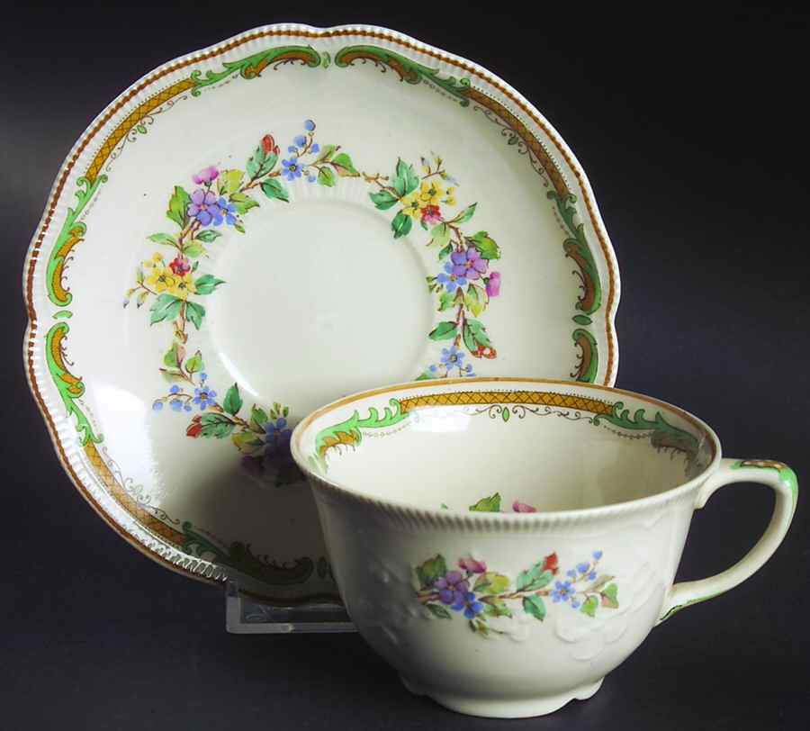 Moorland Flat Cup & Saucer Set by Johnson Brothers-1