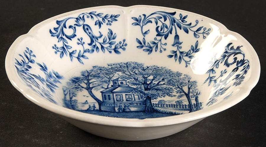 Mount Vernon Blue Fruit/Dessert (Sauce) Bowl by Johnson Brothers-1