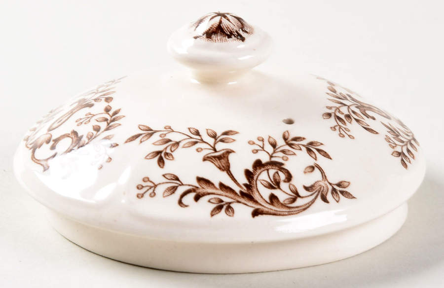 Mount Vernon Brown Multicolor Lid for Teapot by Johnson Brothers-1
