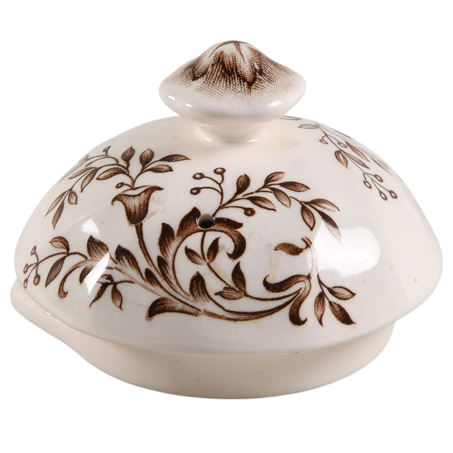 Mount Vernon Brown Multicolor Lid for Coffee Pot by Johnson Brothers-1