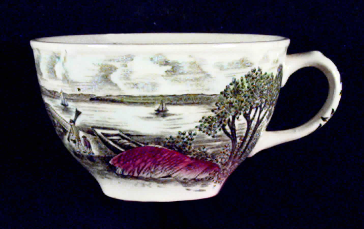 Mount Vernon Green Multicolor Flat Cup by Johnson Brothers-1