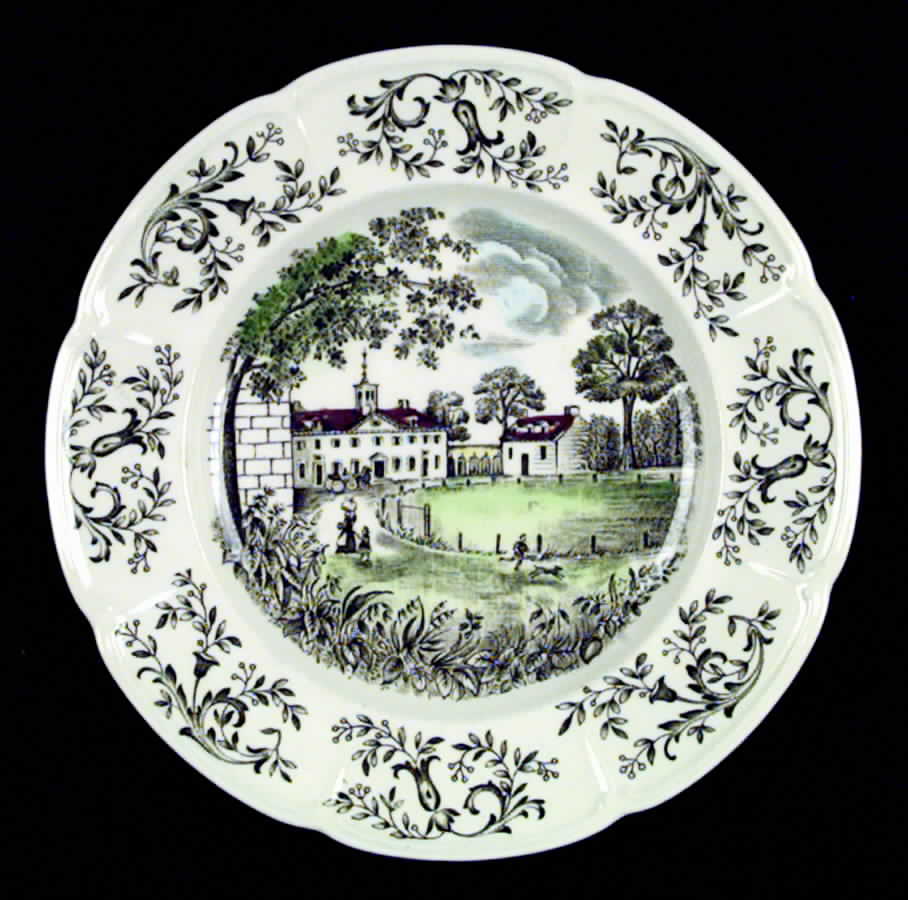 Mount Vernon Green Multicolor Salad Plate by Johnson Brothers-1