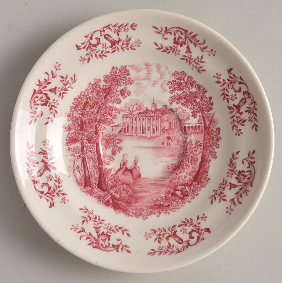 Mount Vernon Pink Saucer for Oversized Cup by Johnson Brothers-1