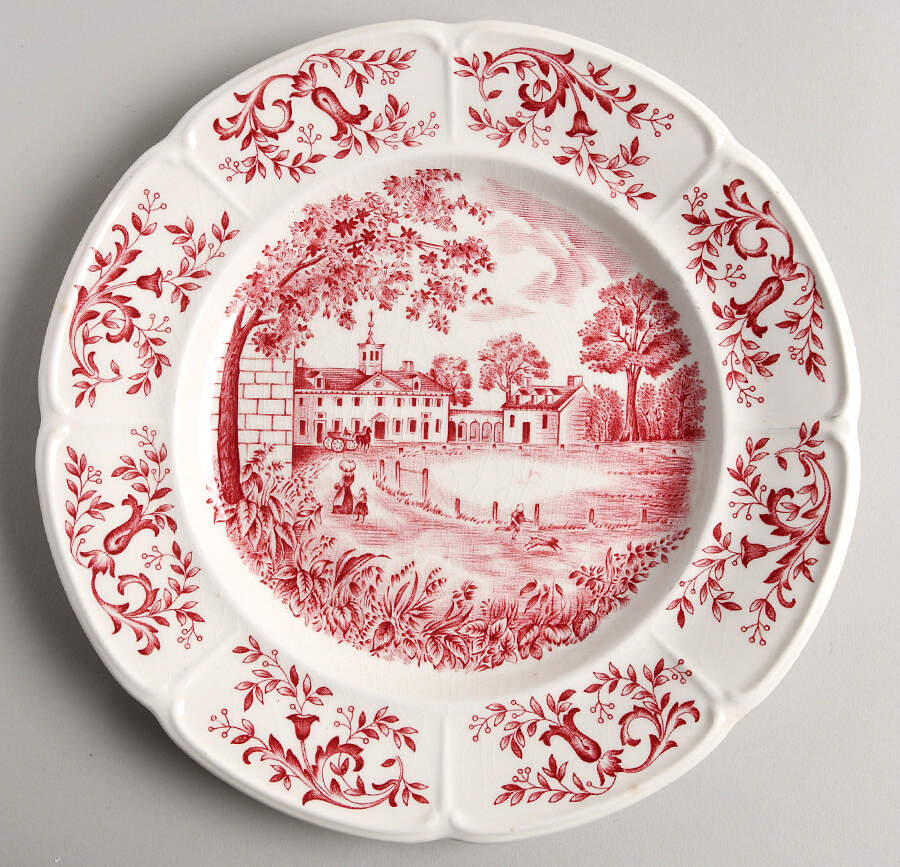 Mount Vernon Pink Luncheon Plate by Johnson Brothers-1