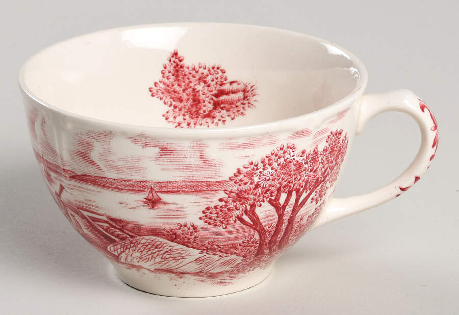 Mount Vernon Pink Flat Cup by Johnson Brothers-1