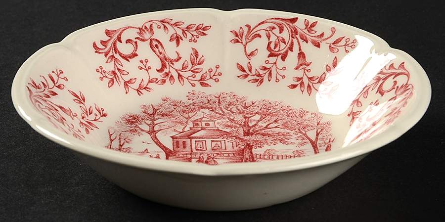 Mount Vernon Pink Fruit/Dessert (Sauce) Bowl by Johnson Brothers-1