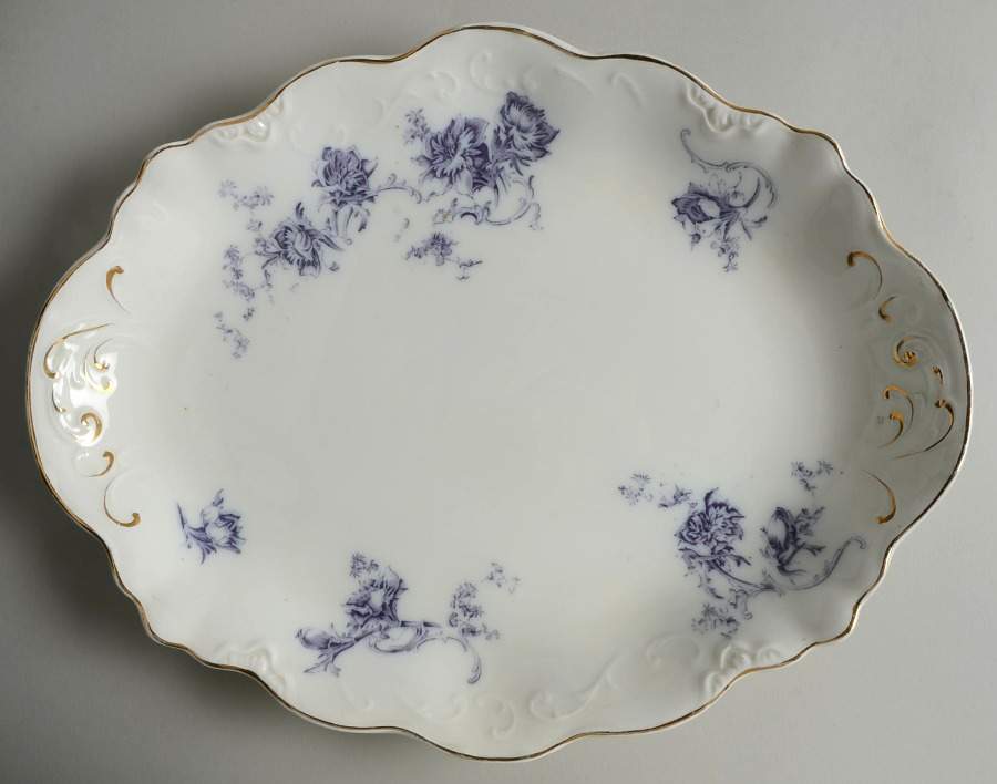Neapolitan 15" Oval Serving Platter by Johnson Brothers-1