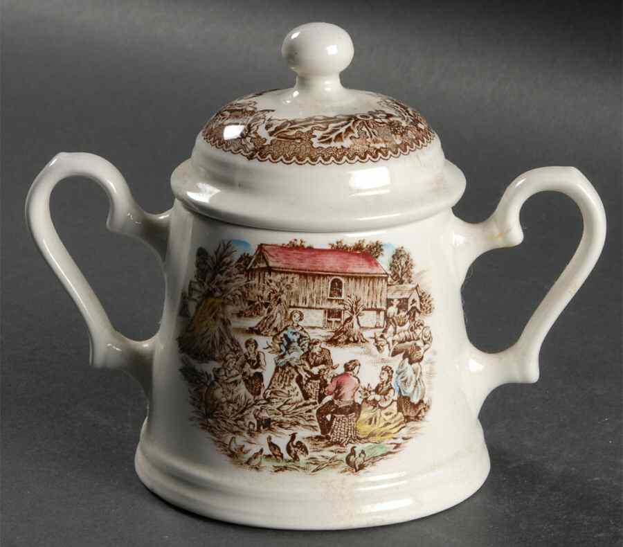 Neighbors Sugar Bowl & Lid by Johnson Brothers-1