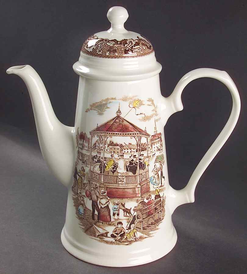 Neighbors Coffee Pot & Lid by Johnson Brothers-1