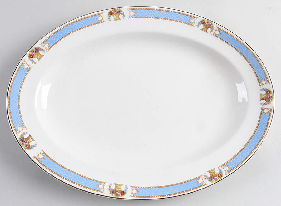 Netherland 14" Oval Serving Platter by Johnson Brothers-1