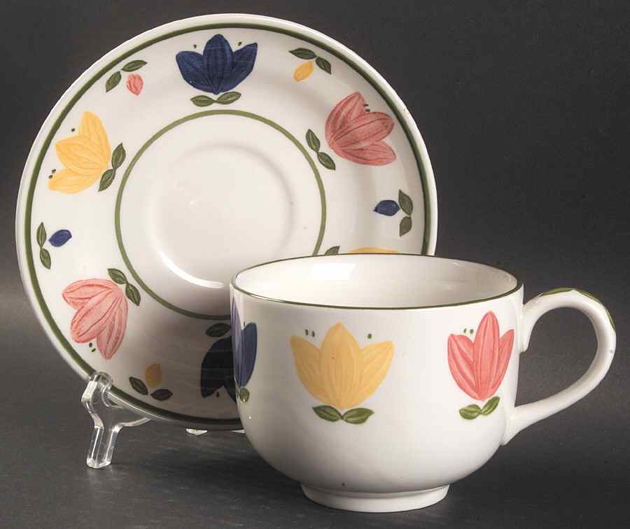 Nicole Breakfast Cup & Saucer Set by Johnson Brothers-1