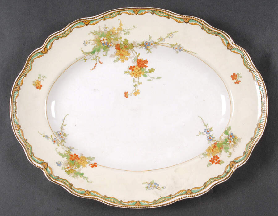 Ningpo 12" Oval Serving Platter by Johnson Brothers-1