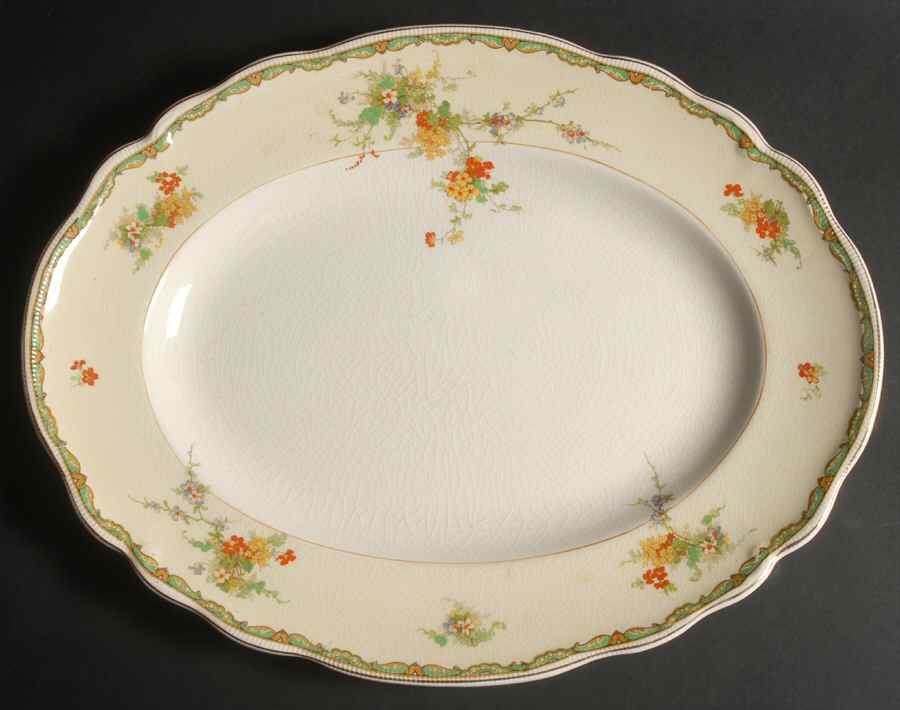 Ningpo 15" Oval Serving Platter by Johnson Brothers-1