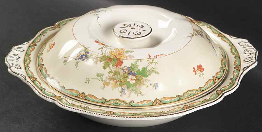 Ningpo Round Covered Vegetable by Johnson Brothers-1