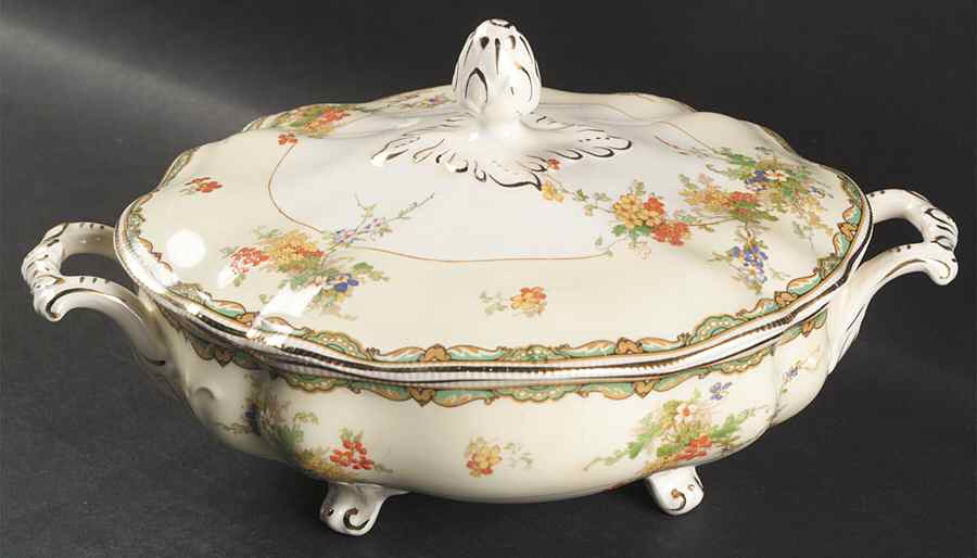 Ningpo Oval Covered Vegetable by Johnson Brothers-1