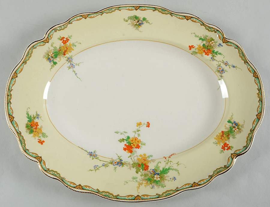 Ningpo 14" Oval Serving Platter by Johnson Brothers-1