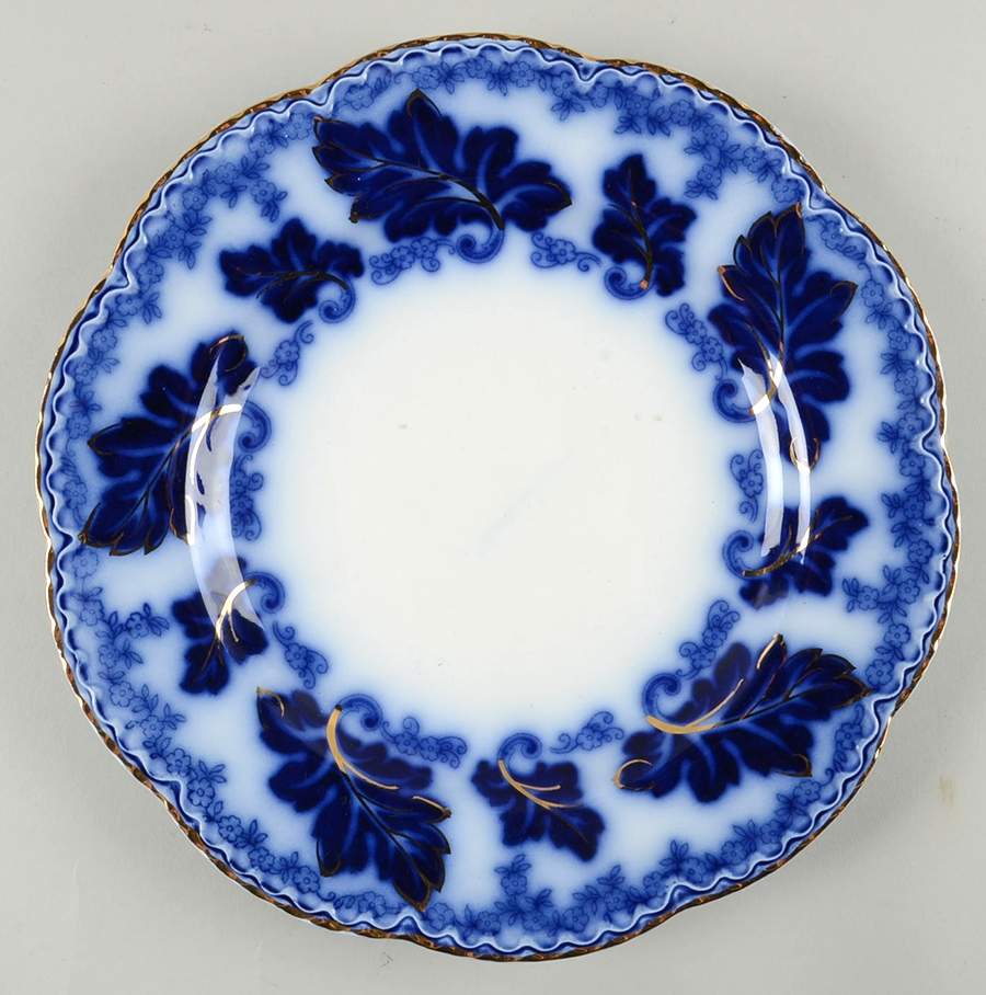 Normandy (Flow Blue) Luncheon Plate by Johnson Brothers-1