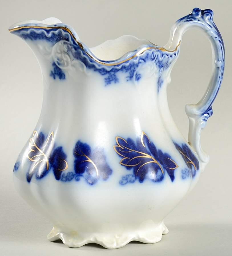 Normandy (Flow Blue) Creamer by Johnson Brothers-1