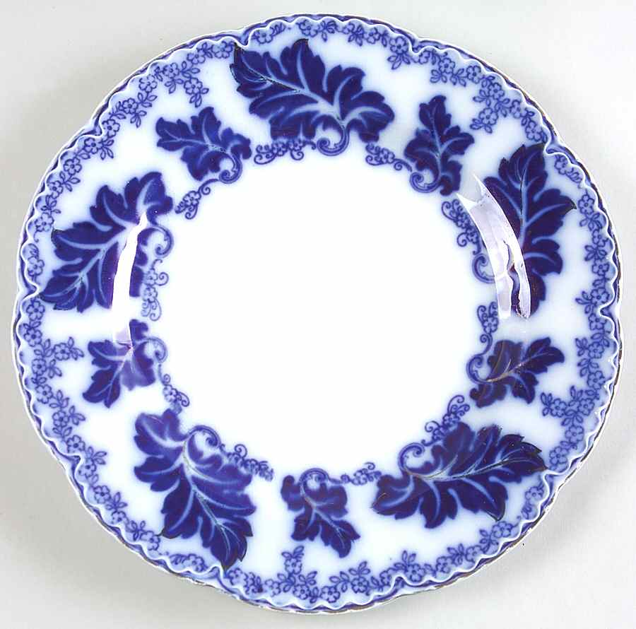 Normandy (Flow Blue) Luncheon Plate by Johnson Brothers-1