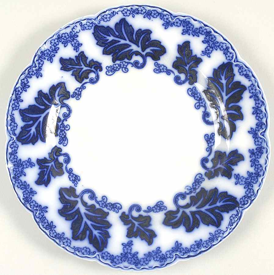 Normandy (Flow Blue) Luncheon Plate by Johnson Brothers-1