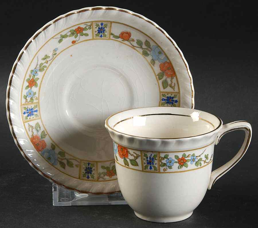 Norton Flat Demitasse Cup & Saucer Set by Johnson Brothers-1