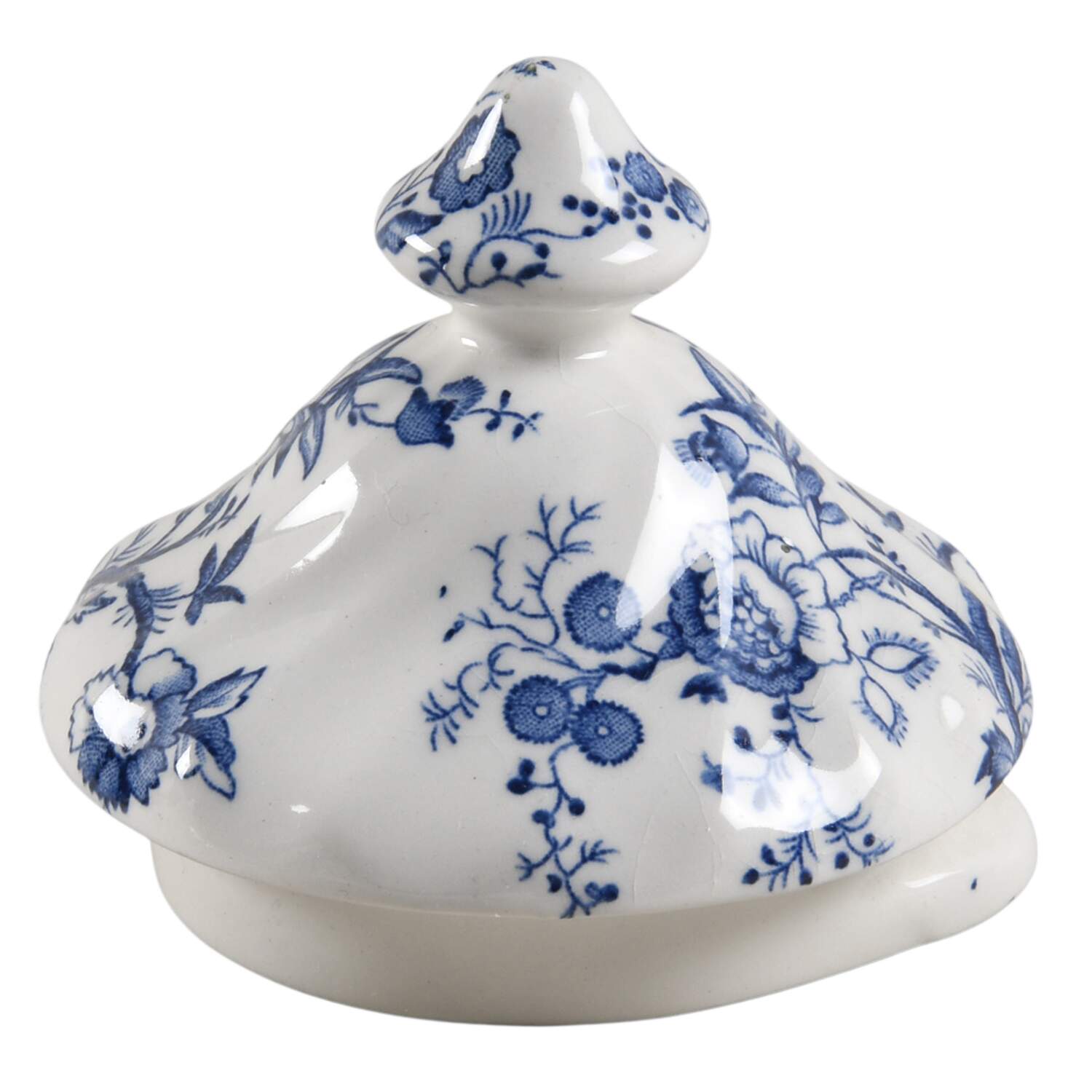 Old Bradbury Blue (White Background) Lid for Coffee Pot by Johnson Brothers-1
